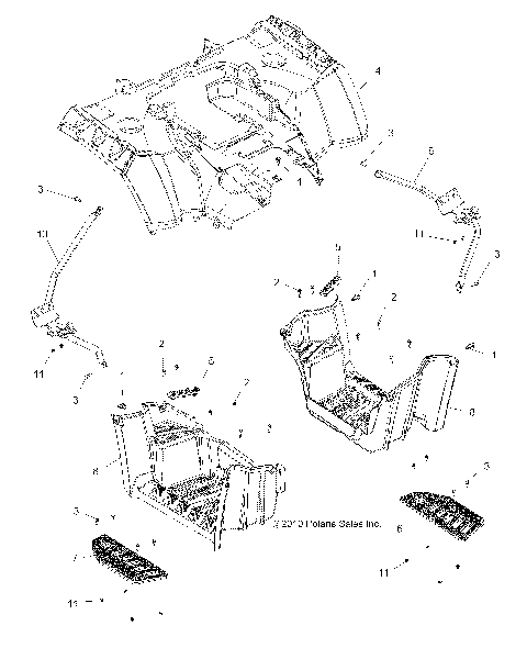 BODY, REAR CAB and FOOTWELL - A14DN8EFQ (49ATVFOOTWELL11SPTRG550)