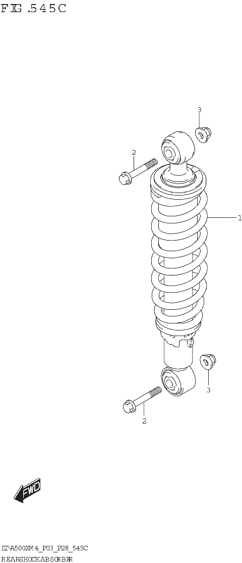 REAR SHOCK ABSORBER (LT-A500XPZ)