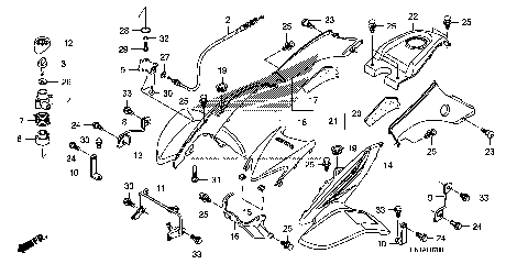 FRONT FENDER@REVERSE