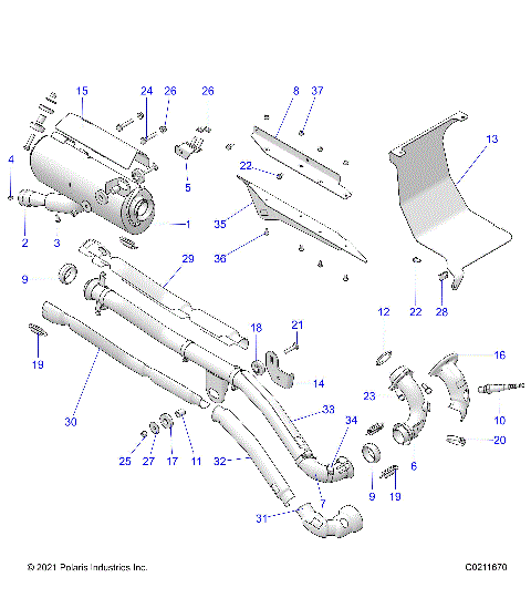 ENGINE, EXHAUST, EVAP - A22SJE57BX (C0211670)