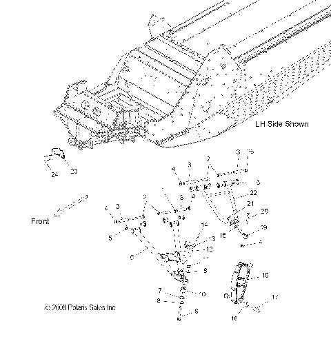 SUSPENSION, FRONT - S15PU6NSL/NEL (49SNOWSUSPFRT10600WIDE)