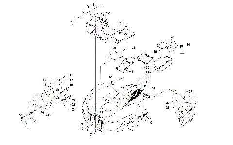 FRONT RACK, BODY PANEL, AND HEADLIGHT ASSEMBLIES [301031]