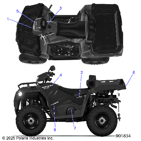 BODY, DECALS, GRAPHIC - A26SWB57C1/E1 (901834)