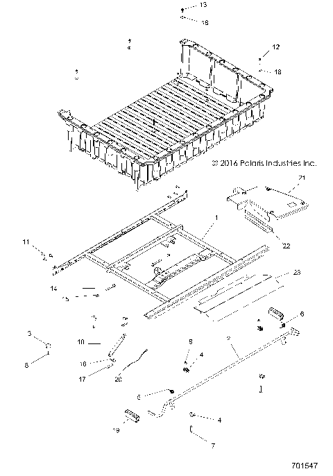BODY, BOX MOUNTING and LATCH - R17RT_99 ALL OPTIONS (701547)