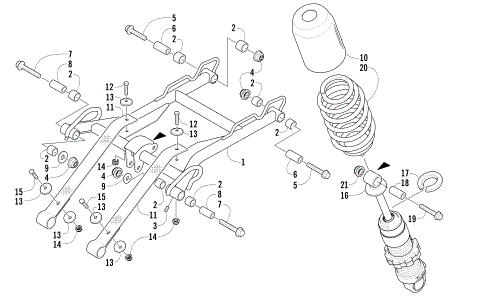 REAR SUSPENSION FRONT ARM ASSEMBLY