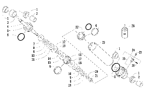 REAR SUSPENSION REAR ARM SHOCK ABSORBER [98693]