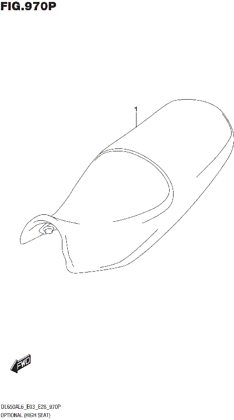 OPTIONAL (HIGH SEAT) (DL650XAL6 E03)
