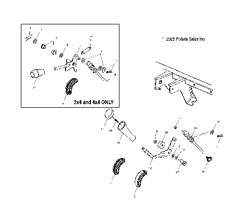 GEAR SELECTOR/DIFFERENTIAL LOCK - A11RB42AA/A11RD50AA/AB/A11RF50AA (4987918791D06)
