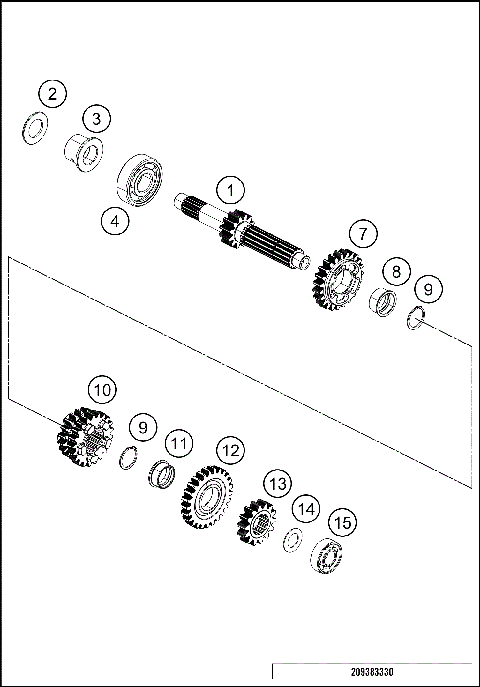 TRANSMISSION I - MAIN SHAFT