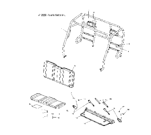 CAB FRAME  - C11RB42AA/C11RD50AA/AB/C11RF50AA (4981898189A03)