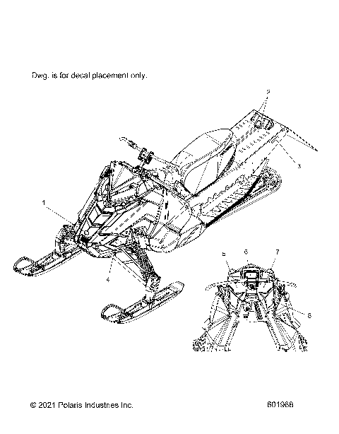 BODY, DECALS - S22MDX6DSA/6DEA (601968)