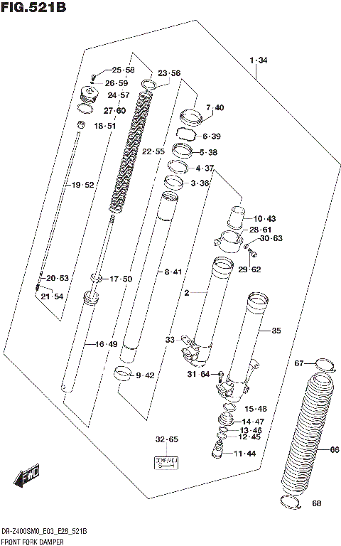 FRONT FORK DAMPER (DR-Z400S)