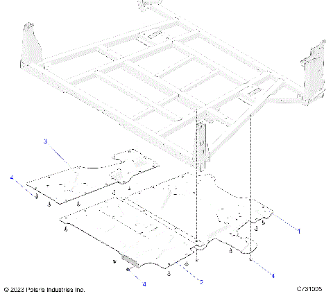 BODY, BOX, SHIELDS - R25X6W1RB9/BD/BM (C731008)
