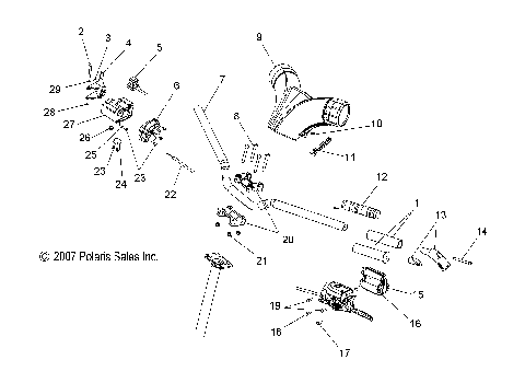 STEERING, HANDLEBAR - S08PR7FS/FE (49SNOWHANDLEBAR08IQTRBO)