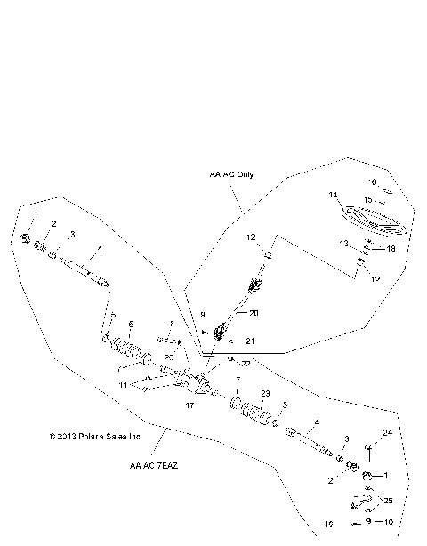 STEERING, STEERING ASM. - R14RH76AA/76AC/7EAZ (49RGRSTEERING14800MID)