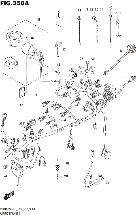 WIRING HARNESS (VZR1800BZL6 E28)