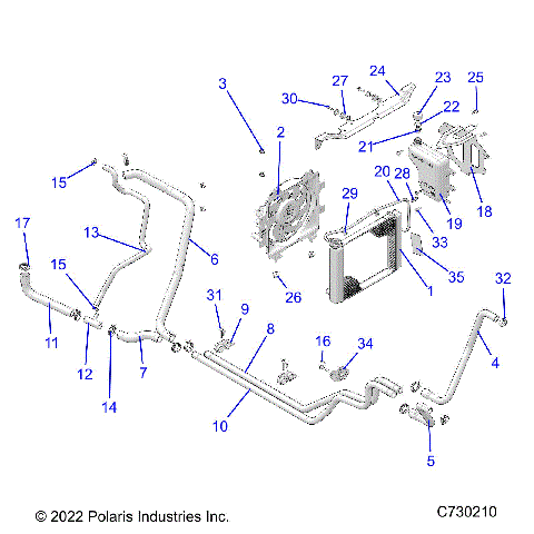 ENGINE, COOLING SYSTEM - R23MAA57F1/SC9/E9/F1/F9 (C730210)
