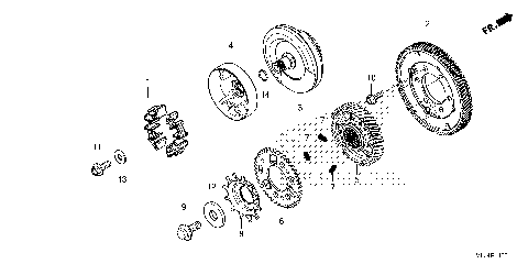 PRIMARY DRIVE GEAR