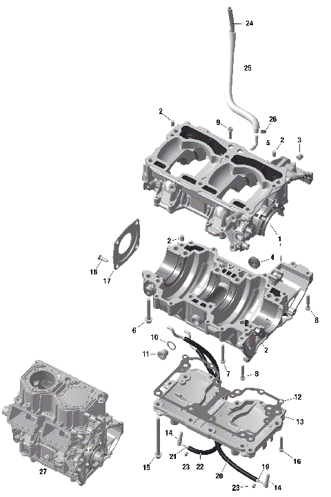01- ROTAX - Crankcase