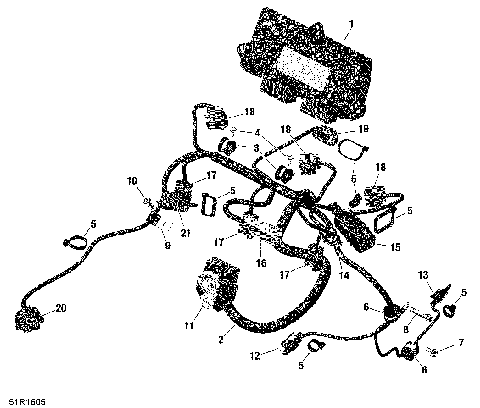 10- Engine Harness and Electronic Module - 1200iTC 4-TEC