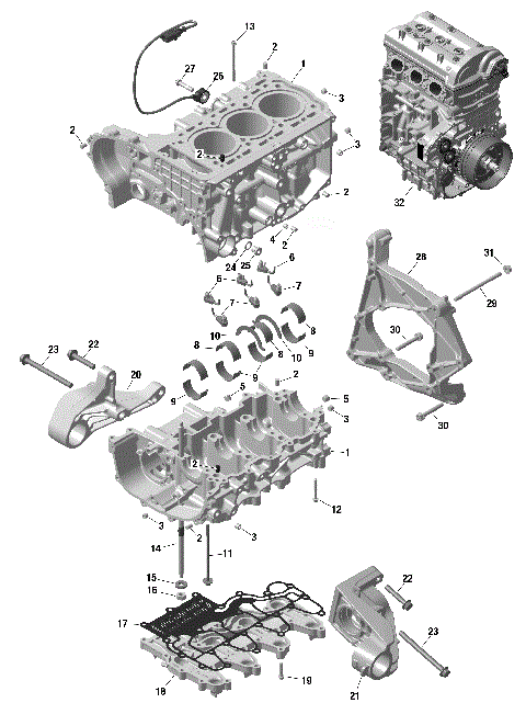 01- ROTAX - Crankcase