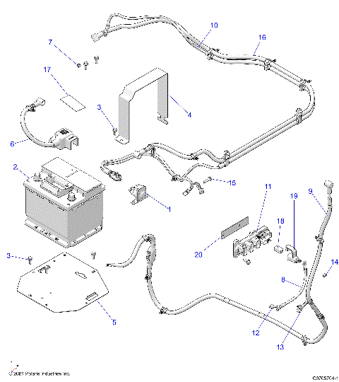 ELECTRICAL, BATTERY - D25M2A57B4/G57B4/U57B4/W57B4 (C0705704-1)