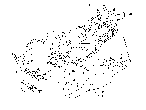 FRAME AND RELATED PARTS [90291]