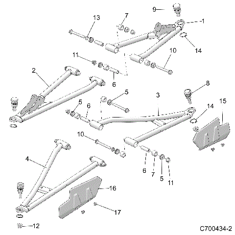 SUSPENSION, FRONT - D20BBP99A4/B4/FP99A4 (C700434-2)