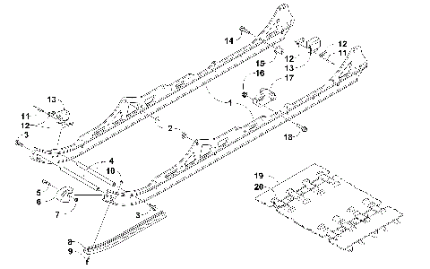 SLIDE RAIL AND TRACK ASSEMBLY [101653]