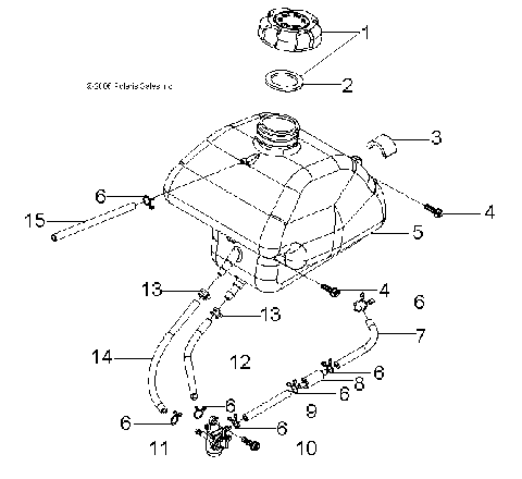FUEL TANK - A07KA05CA/CB/CD (49ATVFUEL07PRED50)