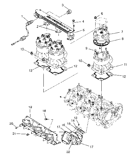 CYLINDER & MANIFOLD SL 650 B954058 (4930483048B013)