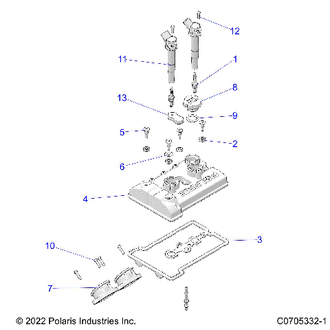 ENGINE, THROTTLE BODY AND VALVE COVER - Z21R4C92BF (C0705332-1)