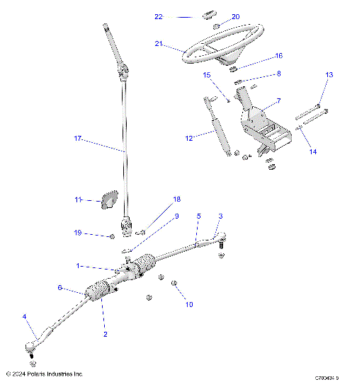 STEERING, STEERING ASM. - D26P2A99A4/B4/G99A4/U99A4/B4/W99A4 (C700434-8ps)