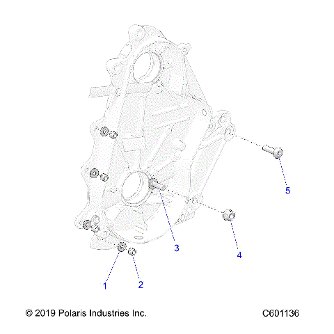 DRIVE TRAIN, CHAINCASE MOUNTING - S21CBU5BSL (C601136)