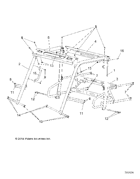 CHASSIS, CAB FRAME - R15RMA32FA (700124)