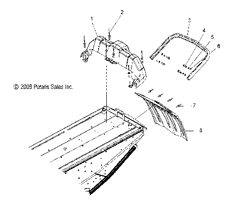 BODY, REAR BUMPER, SNOWFLAP and TAILLIGHT HOUSING - S12PB6HSA/HSL/HEA (49SNOWRACK09SHIFT)