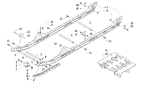 SLIDE RAILS AND TRACK ASSEMBLY [86584]
