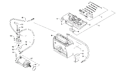 BATTERY AND STARTER ASSEMBLY [92024]