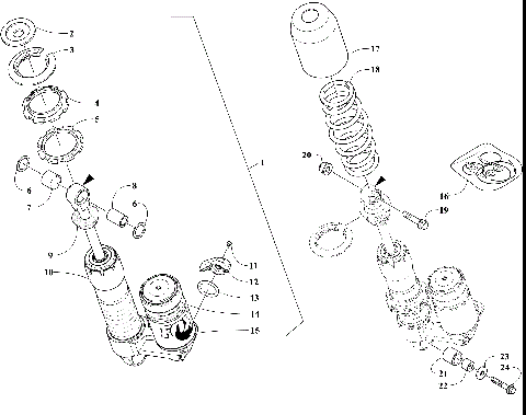 REAR SUSPENSION FRONT ARM SHOCK ABSORBER [108331]
