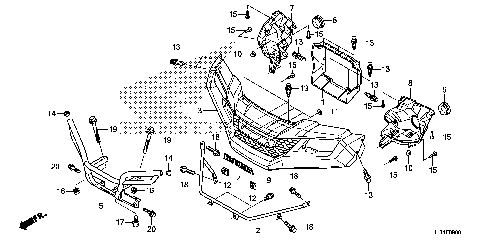 FRONT GRILLE@FRONT BUMPER