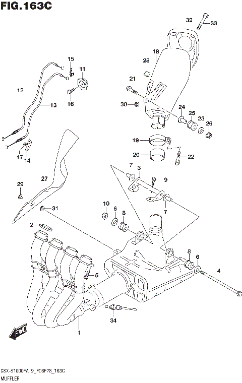 MUFFLER (GSX-S1000FAL9 E33)