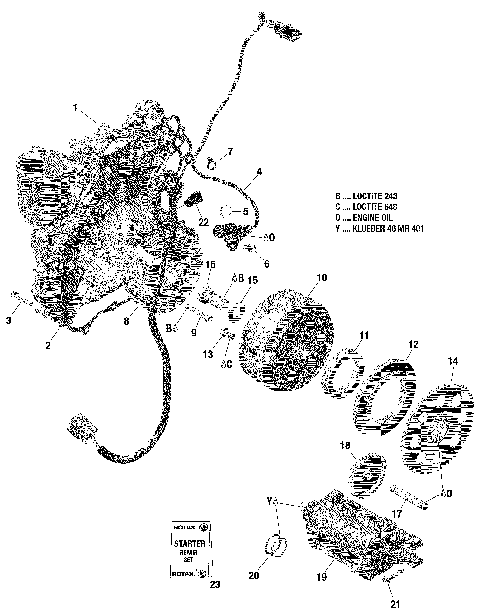 03- Magneto And Electric Starter 900 HO