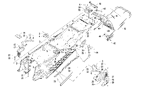 TUNNEL, REAR BUMPER, AND SNOWFLAP ASSEMBLY [95253]