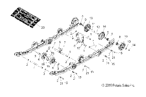SUSPENSION, REAR and TRACK - S15PU6NSL/NEL (49SNOWSUSPRR11WIDE)