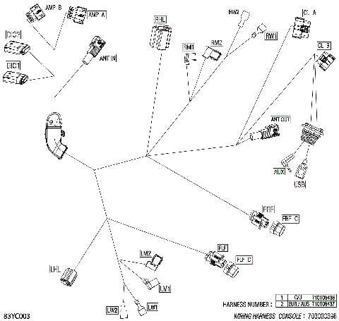 08- Electric - Console Wiring Harness - 710008436