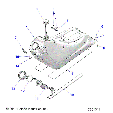 FUEL SYSTEM, FUEL TANK ASM. - S20EGK8RS/EGM8RS/EGM8RE ALL OPTIONS (C601311)