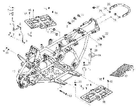 FRAME BODY - A07SB20AA (49ATVFRAME07SAW)