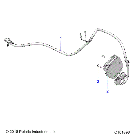 ELECTRICAL, VOLTAGE REGULATOR AND MOUNTING - A19S6E57B1 [C101893]