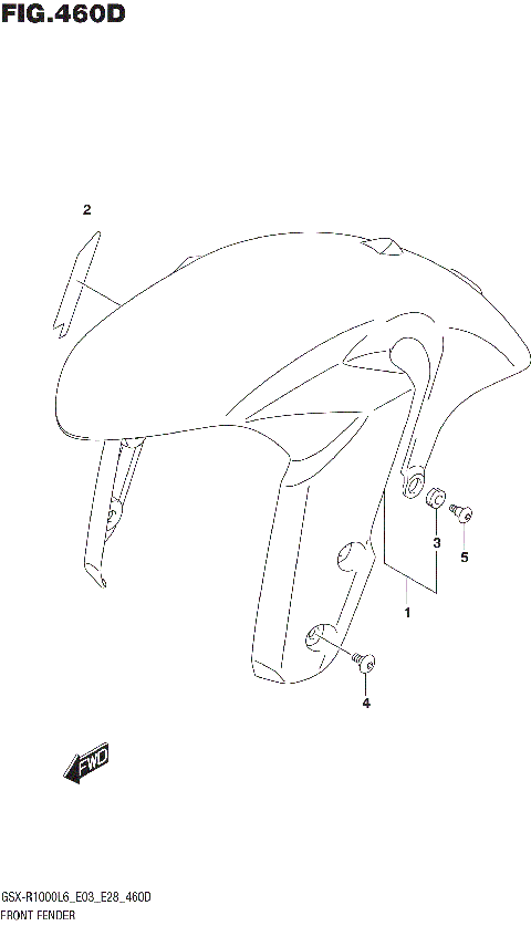 FRONT FENDER (GSX-R1000AL6 E28)