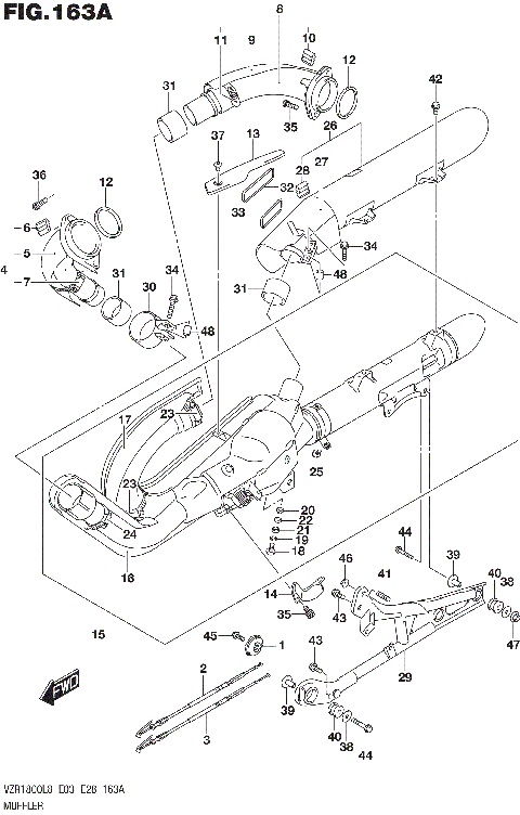 MUFFLER (VZR1800L8 E28)